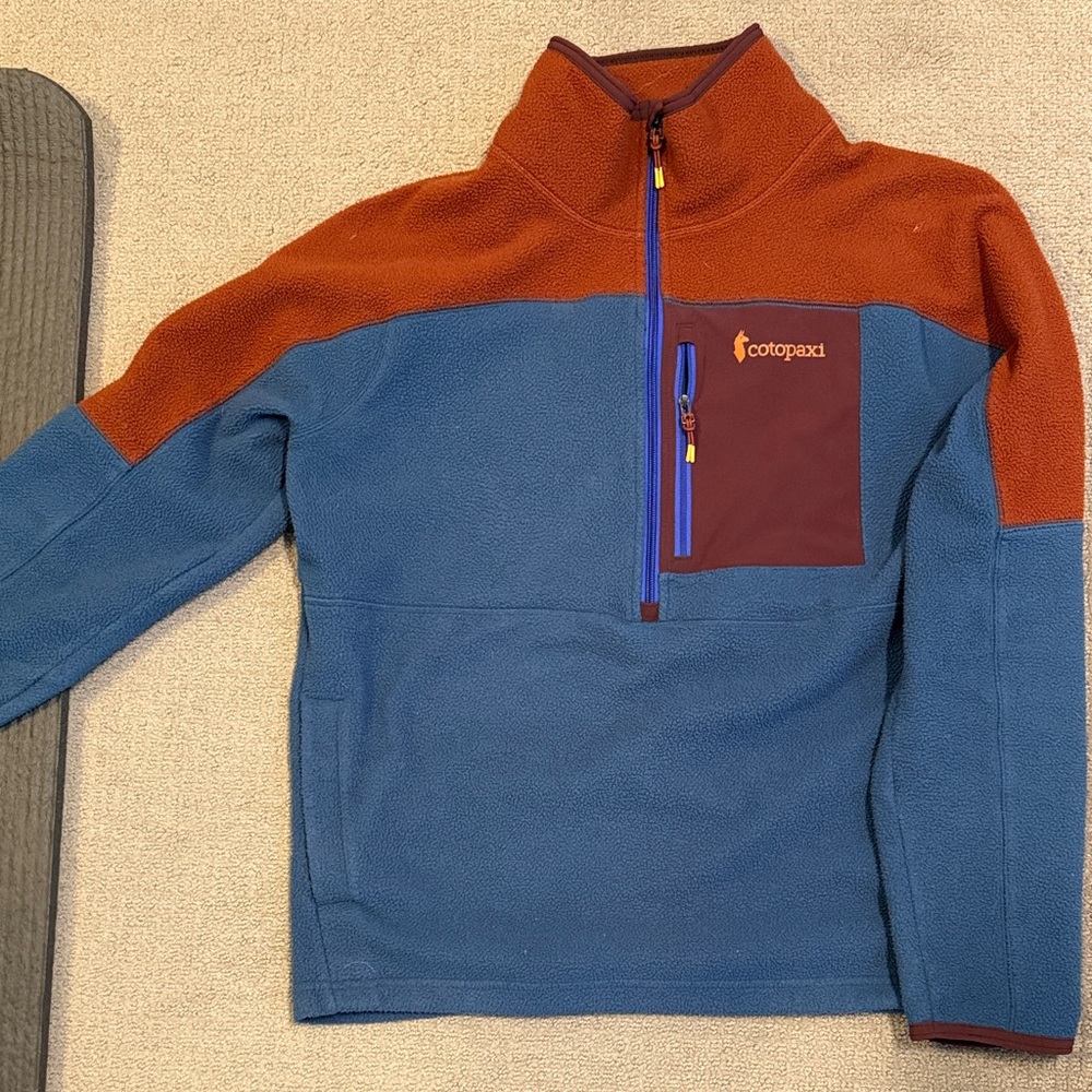 Cotopaxi Rust and Teal Fleece Jacket
